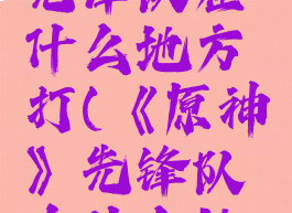 《原神》先锋队在什么地方打(《原神》先锋队在什么地方打怪)