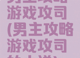 男主攻略游戏攻司洵(男主攻略游戏攻司洵的小说)