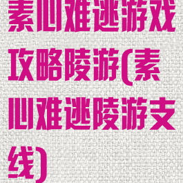 素心难逃游戏攻略陵游(素心难逃陵游支线)
