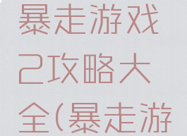 史上最贱暴走游戏2攻略大全(暴走游戏系列)