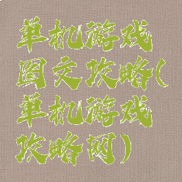 单机游戏图文攻略(单机游戏攻略网)