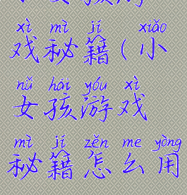 小女孩游戏秘籍(小女孩游戏秘籍怎么用)