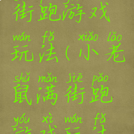 小老鼠满街跑游戏玩法(小老鼠满街跑游戏玩法视频)