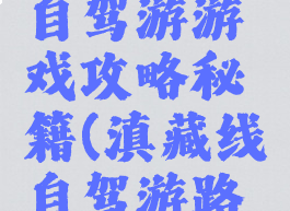 川滇藏线自驾游游戏攻略秘籍(滇藏线自驾游路线攻略)