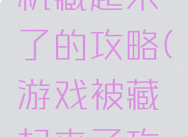 我的游戏机藏起来了的攻略(游戏被藏起来了攻略)