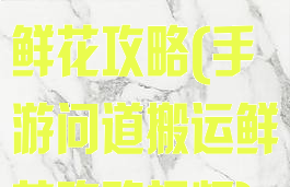 手游问道搬运鲜花攻略(手游问道搬运鲜花攻略视频)
