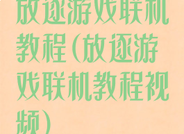 放逐游戏联机教程(放逐游戏联机教程视频)