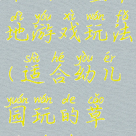 最新儿童草地游戏玩法(适合幼儿园玩的草地游戏)