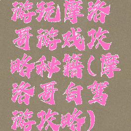 游玩摩洛哥游戏攻略秘籍(摩洛哥自驾游攻略)