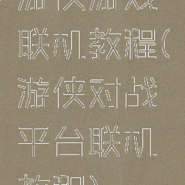 游侠游戏联机教程(游侠对战平台联机教程)