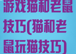 游戏猫和老鼠技巧(猫和老鼠玩猫技巧)