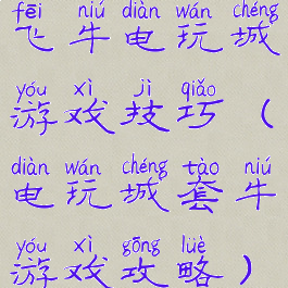 飞牛电玩城游戏技巧(电玩城套牛游戏攻略)