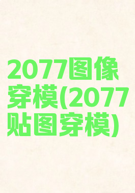 2077图像穿模(2077贴图穿模)