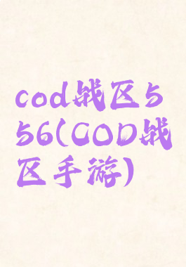 cod战区556(COD战区手游)