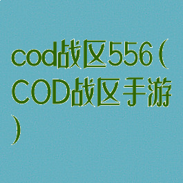 cod战区556(COD战区手游)