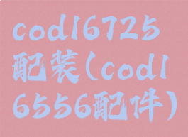 cod16725配装(cod16556配件)