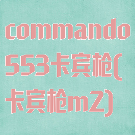 commando553卡宾枪(卡宾枪m2)