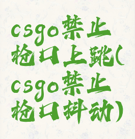 csgo禁止枪口上跳(csgo禁止枪口抖动)