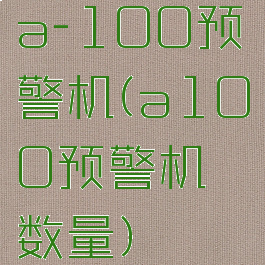 a-100预警机(a100预警机数量)
