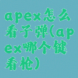 apex怎么看子弹(apex哪个键看枪)