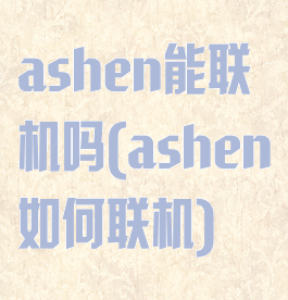 ashen能联机吗(ashen如何联机)