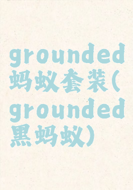 grounded蚂蚁套装(grounded黑蚂蚁)
