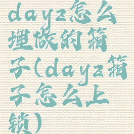 dayz怎么埋做的箱子(dayz箱子怎么上锁)