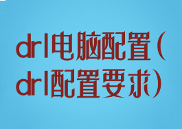 drl电脑配置(drl配置要求)