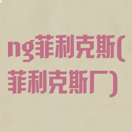 ng菲利克斯(菲利克斯厂)