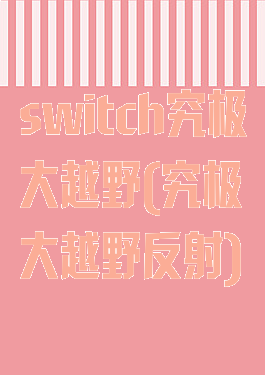 switch究极大越野(究极大越野反射)