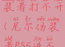 ps4尼尔伪装者打不开(尼尔伪装者ps5进不去)