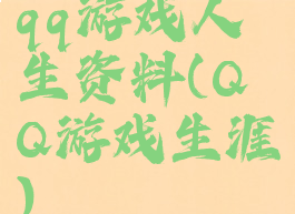qq游戏人生资料(QQ游戏生涯)