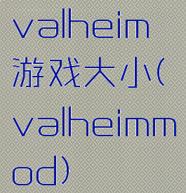 valheim游戏大小(valheimmod)